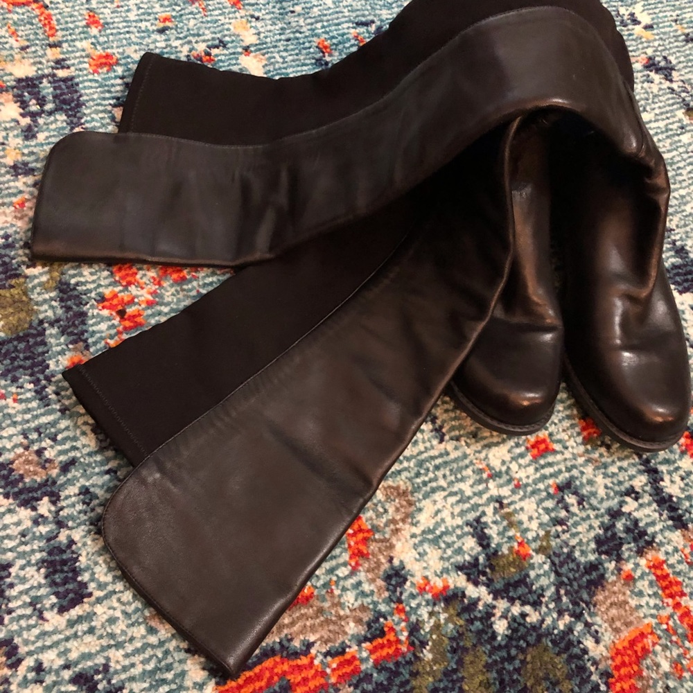 🚫SOLD🚫 Stuart Weitzman 5050 Black Nappa Boots - Picture 5 of 8